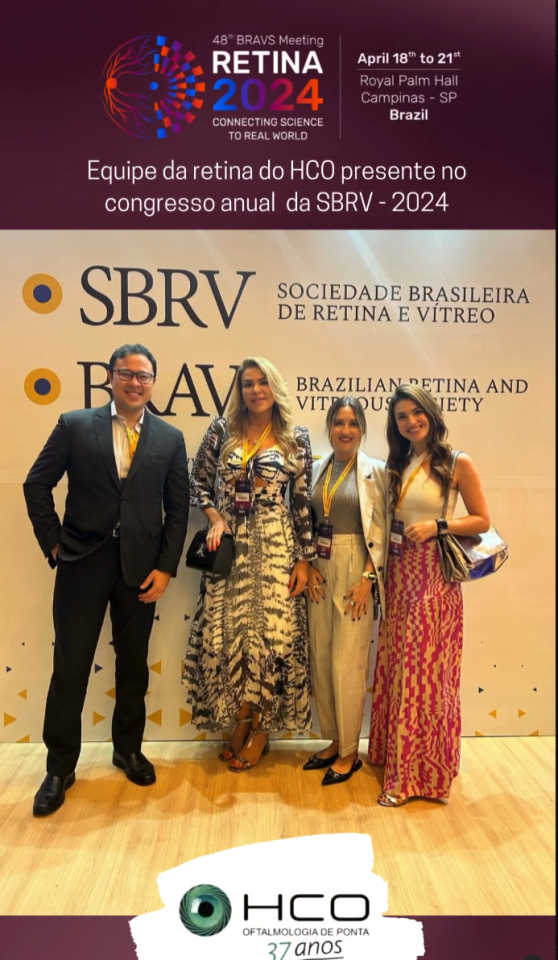 Equipe da retina do HCO presente no congresso anual da SBRV - 20241